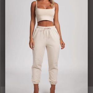 SYLVIA LOOPBACK JOGGERS - NUDE